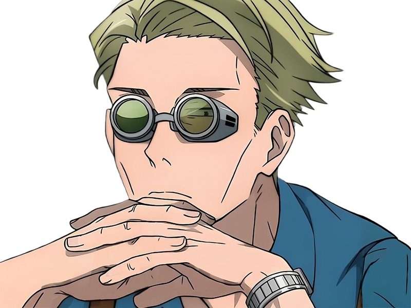 kento nanami jjk jujutsu-kaisen anime manga kentounet exorciste classe-1 homme cheveux-blonds lunettes yeux-marrons