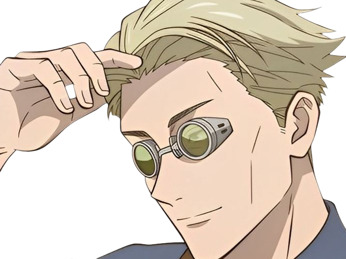 kento nanami jjk jujutsu-kaisen anime manga kentounet exorciste classe-1 homme cheveux-blonds lunettes yeux-marrons