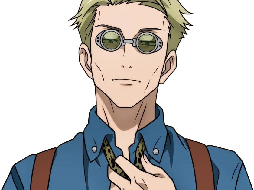 kento nanami jjk jujutsu-kaisen anime manga kentounet exorciste classe-1 homme cheveux-blonds lunettes yeux-marrons