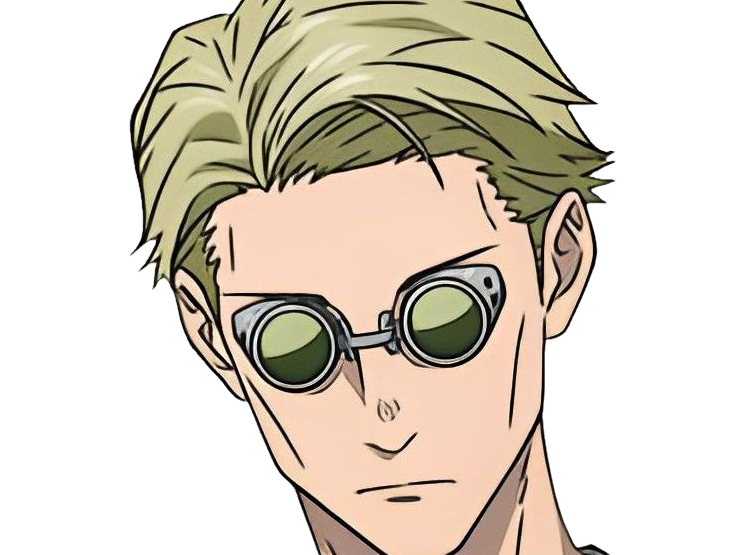 Sticker kento nanami jjk jujutsu kaisen anime manga kentounet exorciste classe 1 homme cheveux blonds lunettes yeux marrons par Dark-63