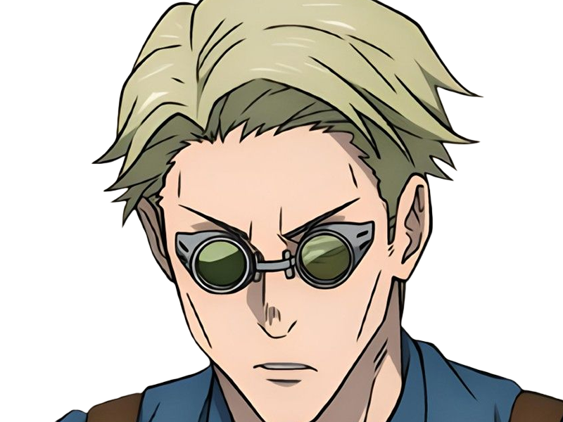 Sticker kento nanami jjk jujutsu kaisen anime manga kentounet exorciste classe 1 homme cheveux blonds lunettes yeux marrons par Dark-63