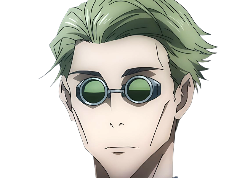 Sticker kento nanami jjk jujutsu kaisen anime manga kentounet exorciste classe 1 homme cheveux blonds lunettes yeux marrons par Dark-63