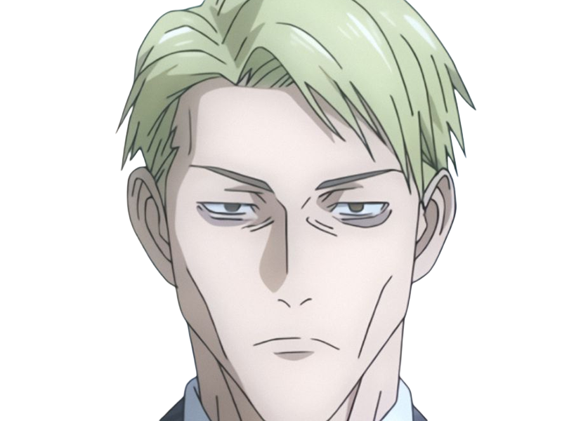 Sticker kento nanami jjk jujutsu kaisen anime manga kentounet exorciste classe 1 homme cheveux blonds lunettes yeux marrons par Dark-63
