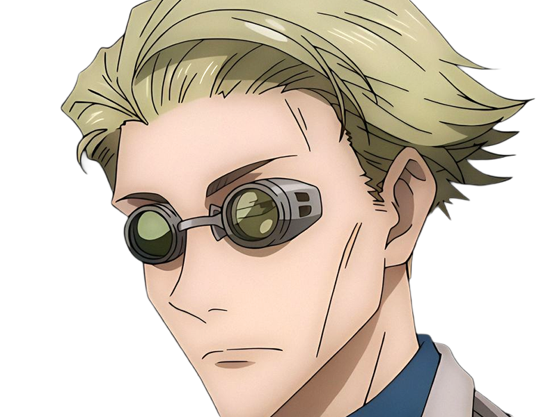 Sticker kento nanami jjk jujutsu kaisen anime manga kentounet exorciste classe 1 homme cheveux blonds lunettes yeux marrons par Dark-63