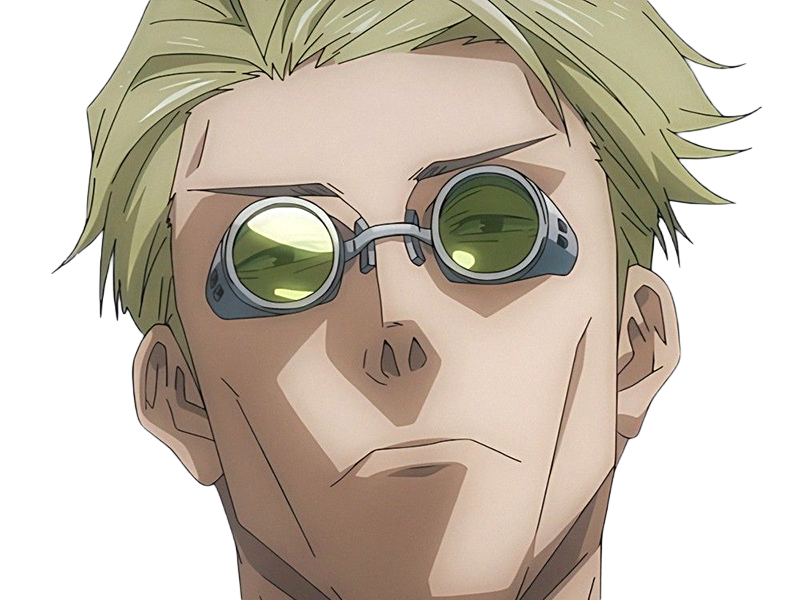 Sticker kento nanami jjk jujutsu kaisen anime manga kentounet exorciste classe 1 homme cheveux blonds lunettes yeux marrons par Dark-63