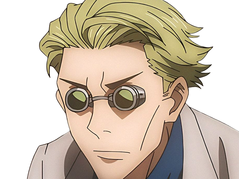 Sticker kento nanami jjk jujutsu kaisen anime manga kentounet exorciste classe 1 homme cheveux blonds lunettes yeux marrons par Dark-63