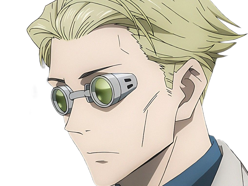 Sticker kento nanami jjk jujutsu kaisen anime manga kentounet exorciste classe 1 homme cheveux blonds lunettes yeux marrons par Dark-63