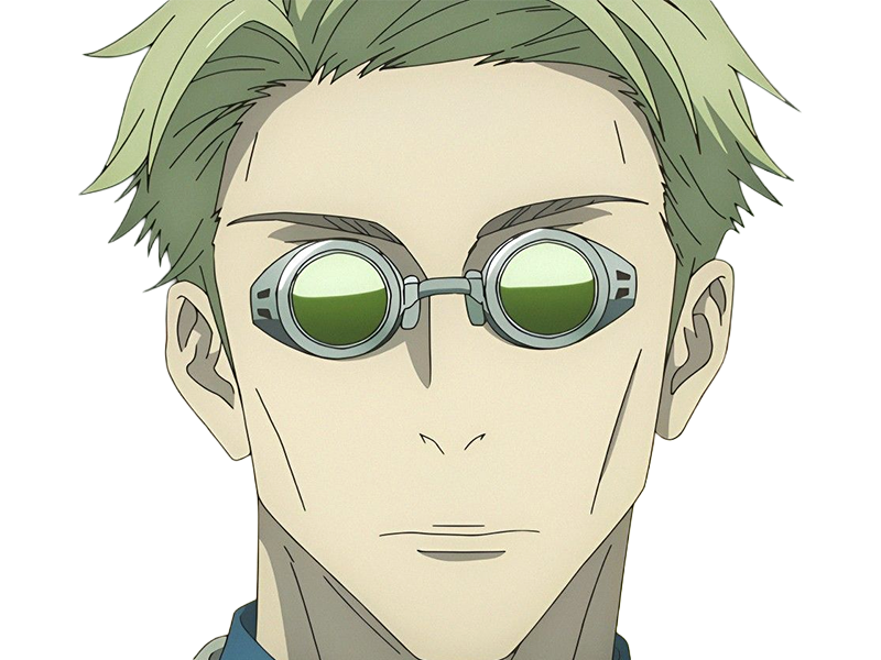 Sticker kento nanami jjk jujutsu kaisen anime manga kentounet exorciste classe 1 homme cheveux blonds lunettes yeux marrons par Dark-63
