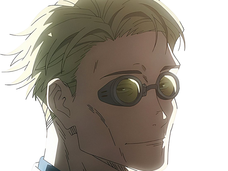 Sticker kento nanami jjk jujutsu kaisen anime manga kentounet exorciste classe 1 homme cheveux blonds lunettes yeux marrons par Dark-63