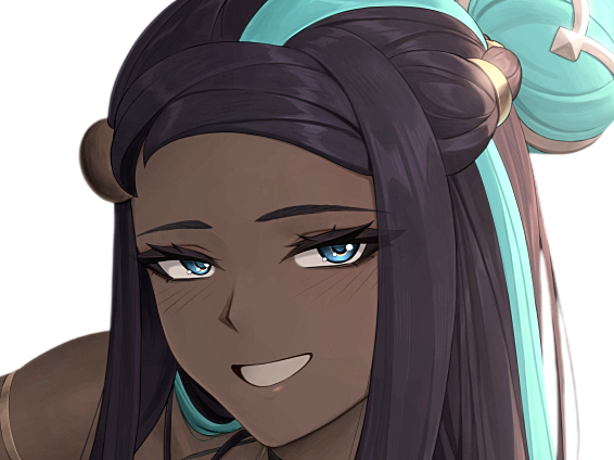 donna nessa pokemon pkm 8g championne dresseuse arene skifford galar eau waifu femme anime jeu