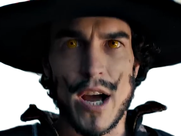 dracule mihawk oeil-de-faucon epeiste one piece live action netflix homme yeux-jaunes cheveux-noirs steven ward sud-africain