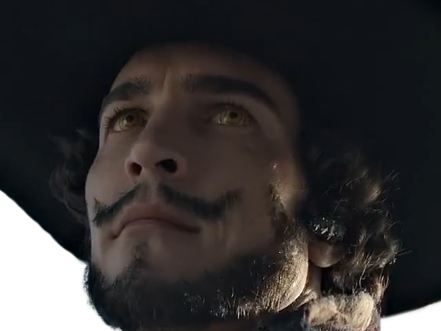 dracule mihawk oeil-de-faucon epeiste one piece live action netflix homme yeux-jaunes cheveux-noirs steven ward sud-africain