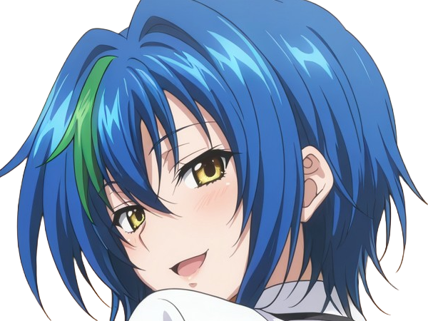 Sticker xenovia quarta demon reincarne etudiante high school dxd anime manga bleus femme waifu par Dark-63
