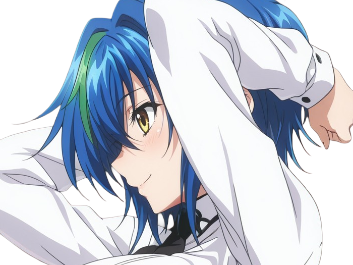 Sticker xenovia quarta demon reincarne etudiante high school dxd anime manga bleus femme waifu par Dark-63