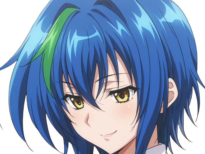 Sticker xenovia quarta demon reincarne etudiante high school dxd anime manga bleus femme waifu par Dark-63