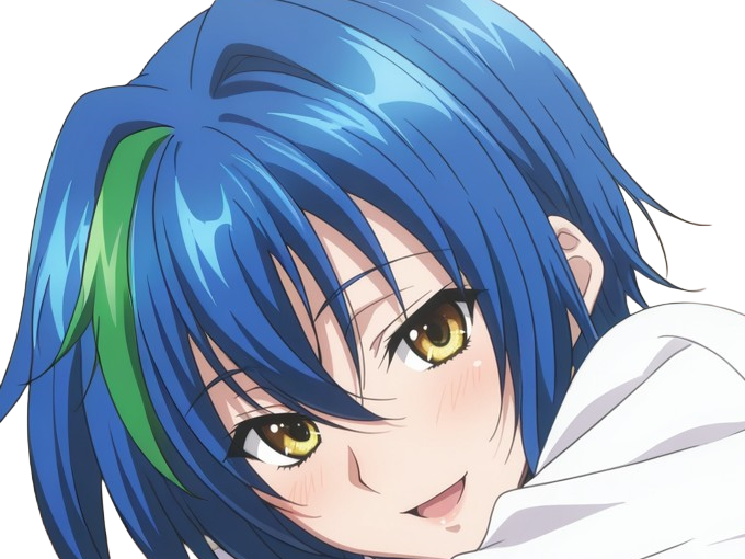 Sticker xenovia quarta demon reincarne etudiante high school dxd anime manga bleus femme waifu par Dark-63