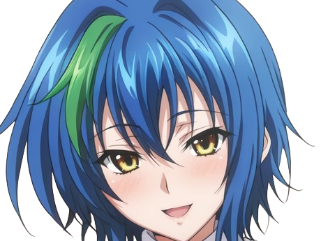 Sticker xenovia quarta demon reincarne etudiante high school dxd anime manga bleus femme waifu par Dark-63