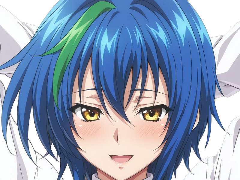 Sticker xenovia quarta demon reincarne etudiante high school dxd anime manga bleus femme waifu par Dark-63