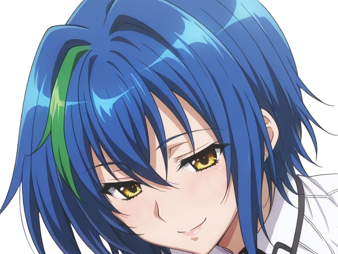 Sticker xenovia quarta demon reincarne etudiante high school dxd anime manga bleus femme waifu par Dark-63
