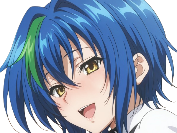 Sticker xenovia quarta demon reincarne etudiante high school dxd anime manga bleus femme waifu par Dark-63