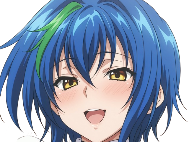 Sticker xenovia quarta demon reincarne etudiante high school dxd anime manga bleus femme waifu par Dark-63