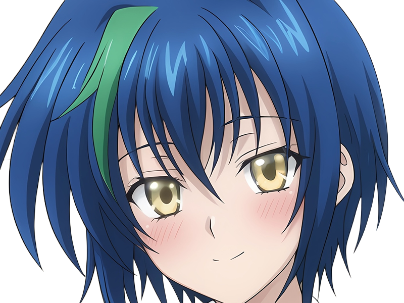 Sticker xenovia quarta demon reincarne etudiante high school dxd anime manga bleus femme waifu par Dark-63