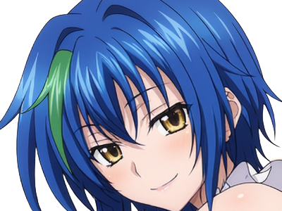 Sticker xenovia quarta demon reincarne etudiante high school dxd anime manga bleus femme waifu par Dark-63