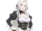 edelgard-von-hresvelg-edel-fire-emblem-three-houses-fe3h-aigles-de-jais-imperatrice-noble-moupe-maid-confiante-malicieuse-assure-detendue