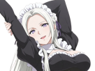 edelgard-von-hresvelg-edel-fire-emblem-three-houses-fe3h-aigles-de-jais-imperatrice-noble-moupe-maid-sensuelle-detendue-charme-doux-demi-sourire