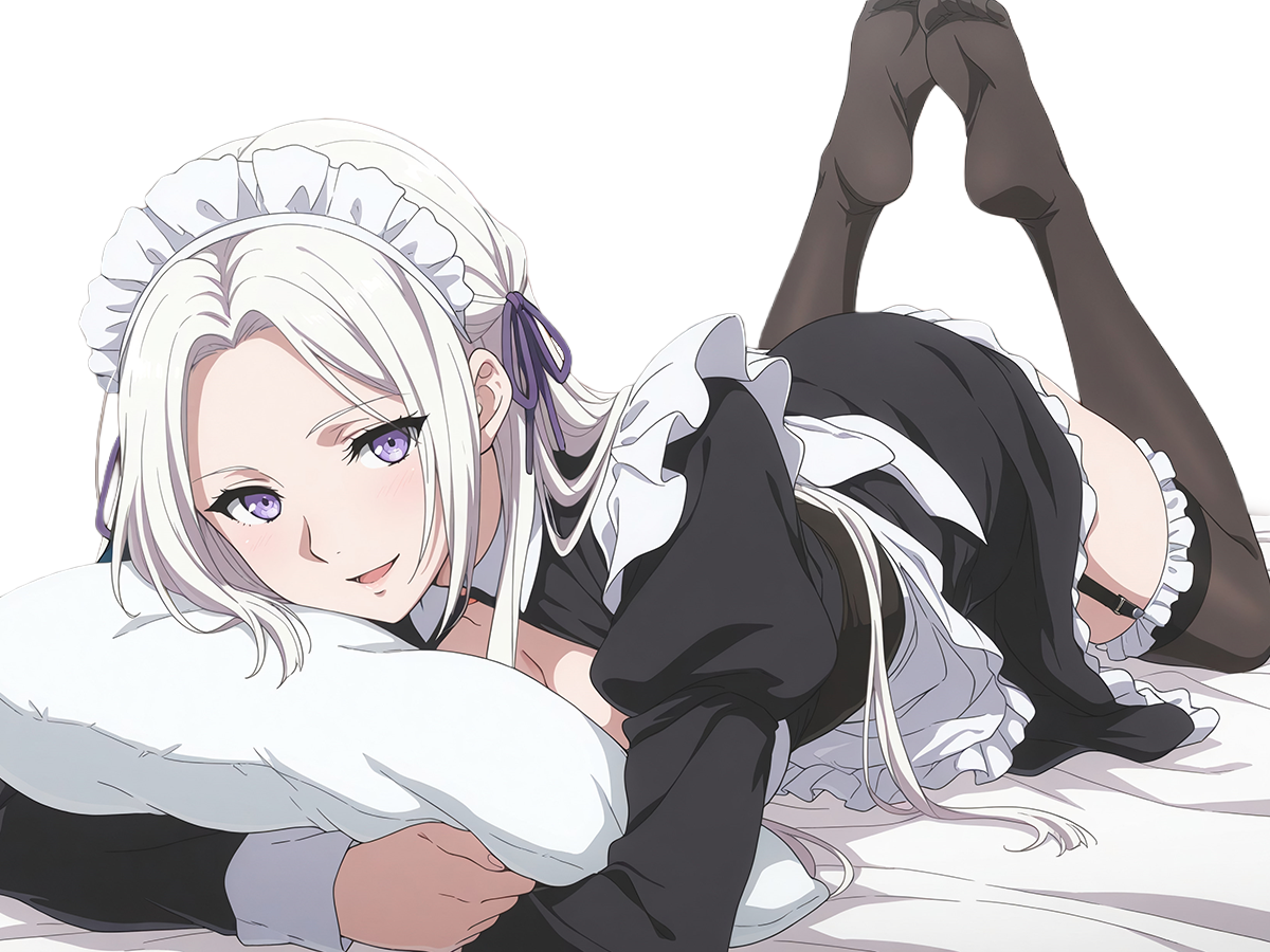 edelgard von-hresvelg edel fire-emblem three-houses fe3h aigles-de-jais imperatrice noble moupe maid seduisante sourire oreiller lit