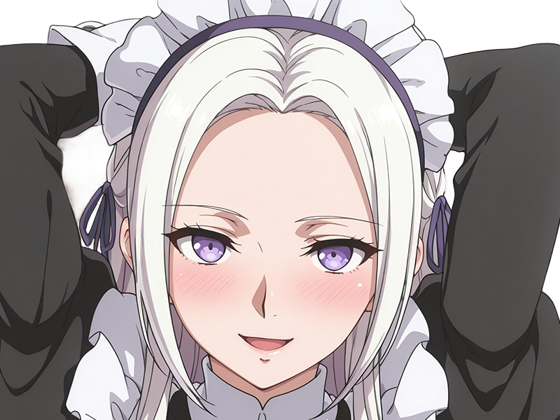 edelgard von-hresvelg edel fire-emblem three-houses fe3h aigles-de-jais imperatrice noble moupe maid heureuse rougie tendresse amoureuse