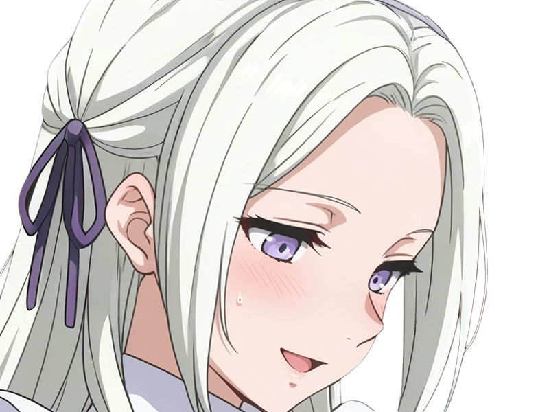 edelgard von-hresvelg edel fire-emblem three-houses fe3h aigles-de-jais imperatrice noble moupe maid profil heureuse timide rougie