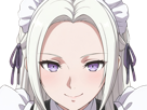 edelgard-von-hresvelg-edel-fire-emblem-three-houses-fe3h-aigles-de-jais-imperatrice-noble-moupe-maid-profil-rougie-sourit-taquine