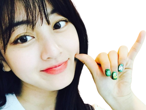 jihyo twice kpop cute hand sign sourire smile mignonne fille femme asiatique coreenne cool