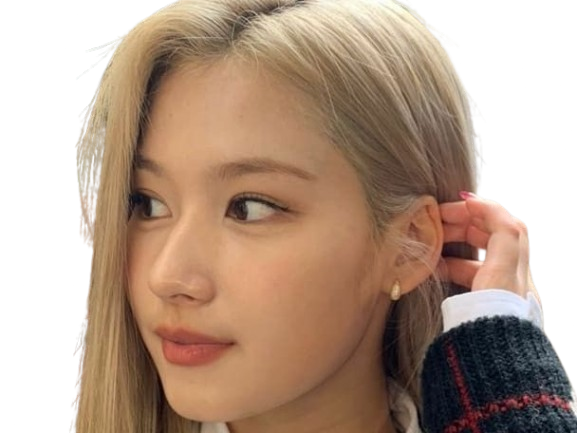 sana minatozaki bc bg bgette classe belle blonde sideeye fille femme asiatique japonaise twice