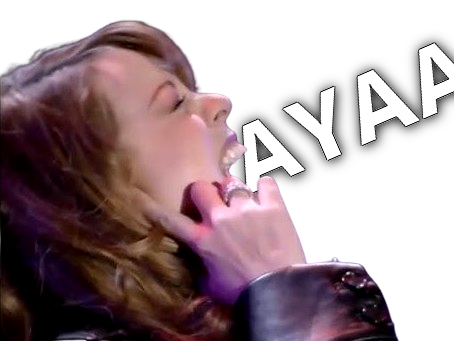 mariah carey rire aya crie whisle doigt oreille
