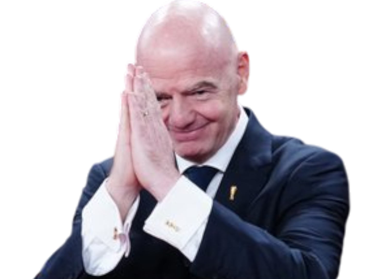 gianni infantino president fifa pardon pardonne pardonnez moi excuse excusez sexcuser sexcuse sourire narquois machiavelique