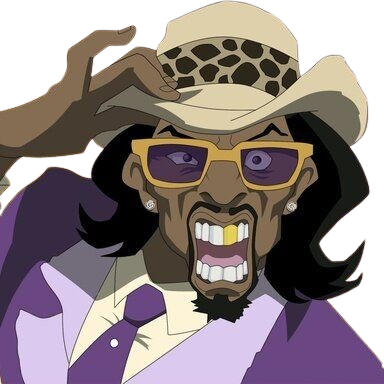a pimp named slickback proxenete afro americain the boondocks cartoon mac