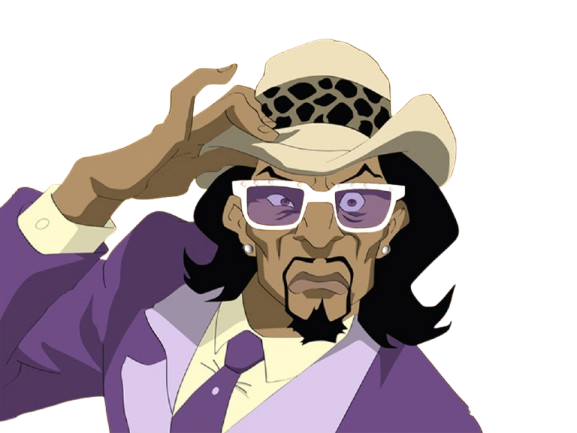 a pimp named slickback proxenete afro americain the boondocks cartoon mac