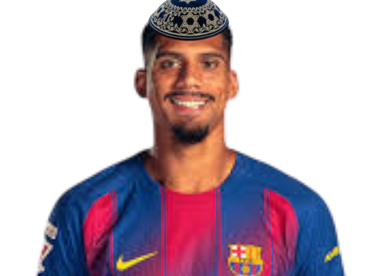 ronald araujo fc fcb barcelone retraite meditative israel tel-aviv tel aviv kipa kippa