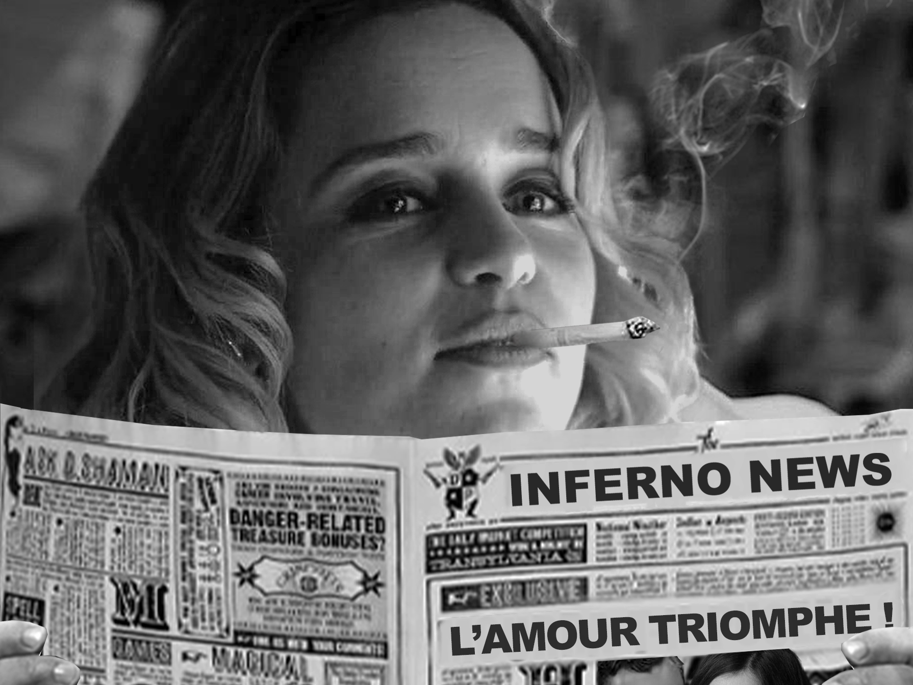 emilia clarke dany noir et blanc fume cigare chirac jacques actrice blonde isobel petite britannique