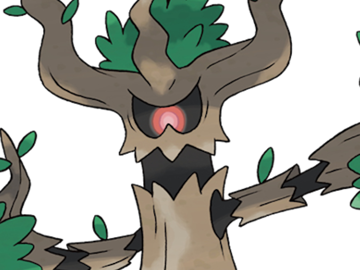 desseliande trevenant pokemon moupe nintendo 6g plante spectre arbre mort