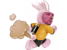 jordan-bardella-lapin-energie-duracell-court-pile-rose-courir-prout-fart-pet-flatulence