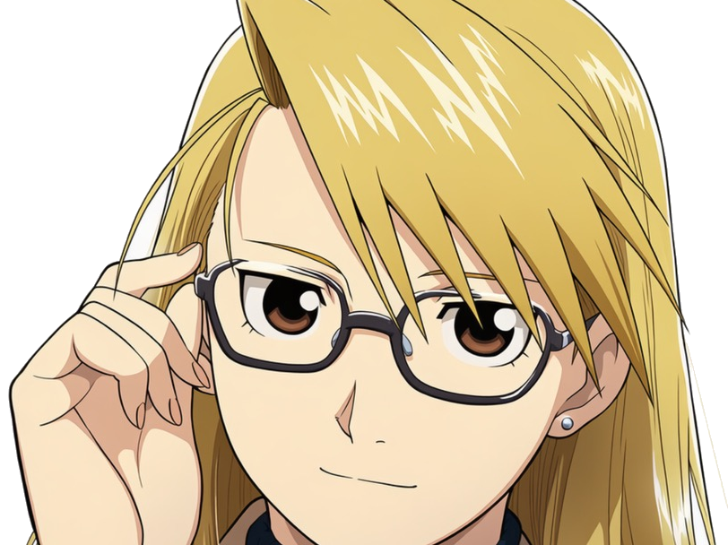 riza hawkeye alchemist fullmetal anime manga waifu blonde fma