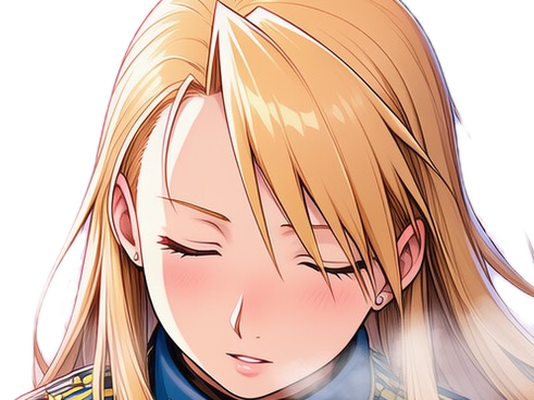 riza hawkeye fullmetal alchemist anime manga waifu blonde fma