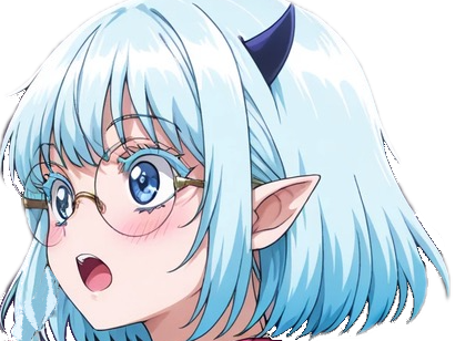 keroli crocell manga anime waifu bleu lunette reine glace