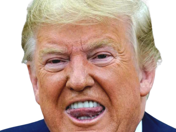 trump donald langue bouche usa etats-unis president maga make america great again serpent grimace knifos