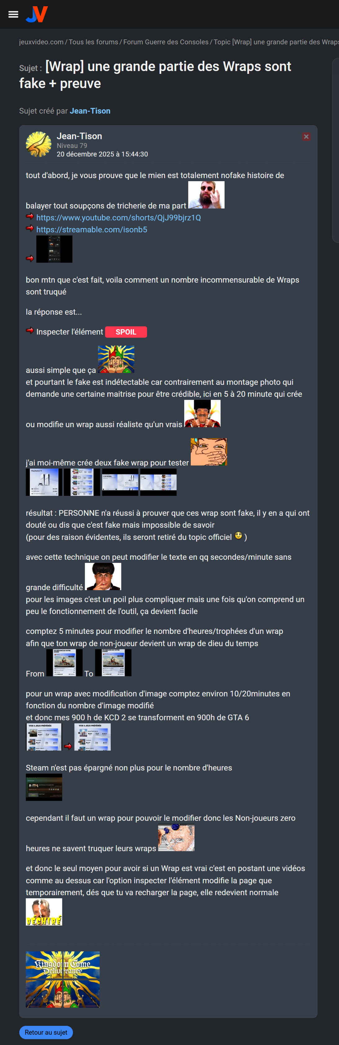 wrap playstation niaise sony triche inspecter element niaisaille gdc wrapped up jerome loveall mensonge pls