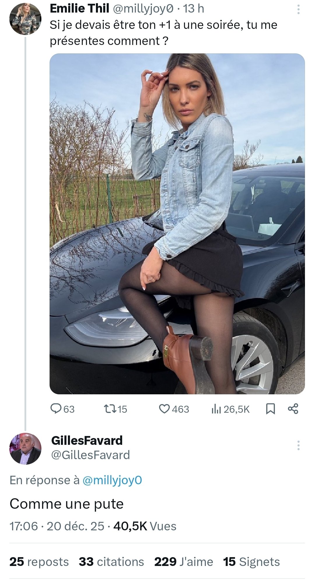 gilles favard journaliste sportif foot football twitter x tweet beauf sexy femme