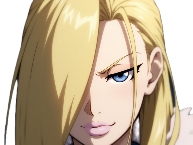 fullmetal alchemist olivia mira armstrong waifu blonde general charismatique fma anime manga